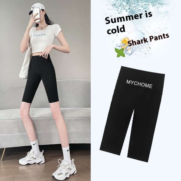 Women's Five-point Shark Pants High Waist Hip Lift - Image 6