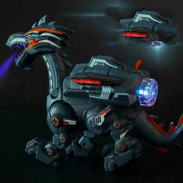 Electric Spray Mechanical Dinosaur Toy Model Multifunctional Sound And Light Toy - Image 2