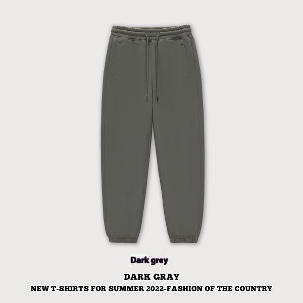 Autumn And Winter 350g Fleece Ankle-tied Sweatpants Men - Image 8