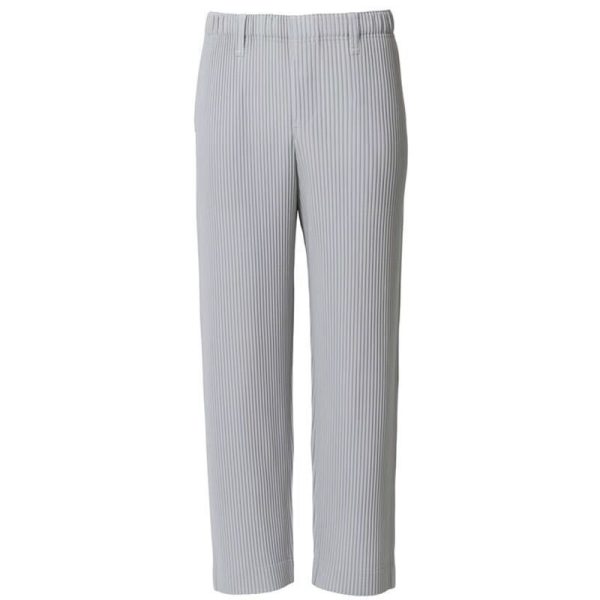 Draping Effect Straight Loose Wide Leg Casual Trousers - Image 7