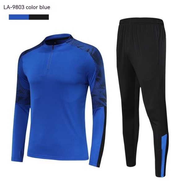 Soccer Suit Set Men's Long Sleeve Training Clothes Competition Team - Image 4