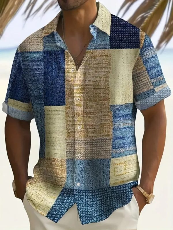 Fashion Printed Shirt Men's Clothing Print Lapel Short Sleeve - Image 8