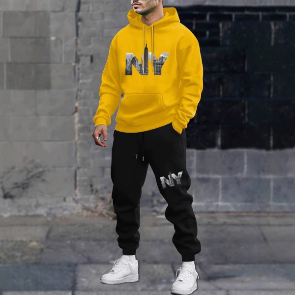 Leisure Sports Sweater Sweatpants Men's Suit - Image 5