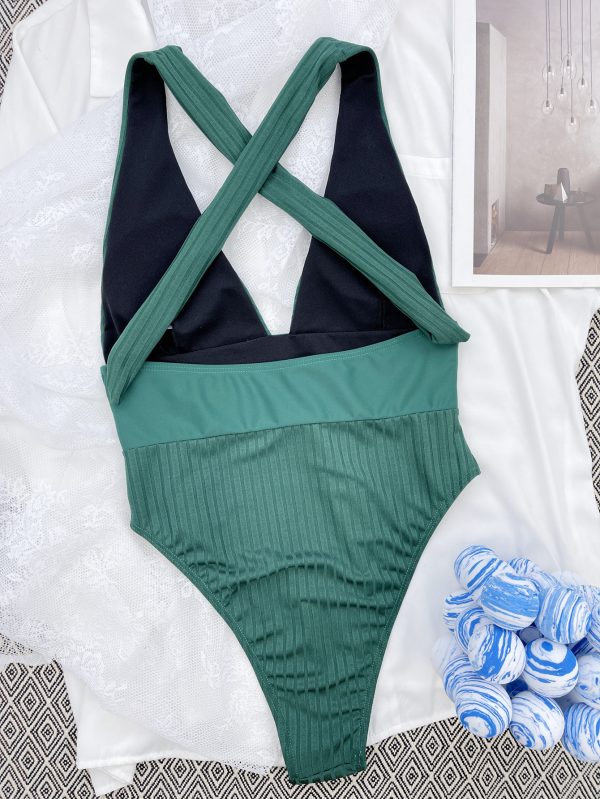 One-piece Swimsuit Patchwork Swimsuit Bikini - Image 7