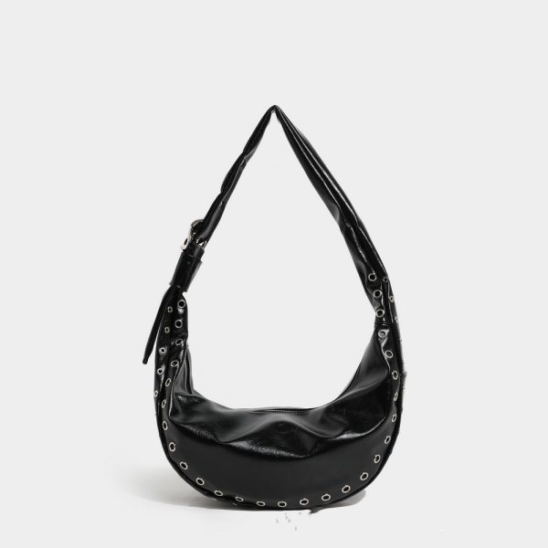 Retro Large Capacity Crossbody One Shoulder Underarm Dumpling Bag - Image 6