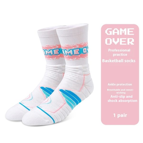 Basketball Men's American-style Long Towel Bottom Sports Socks - Image 4