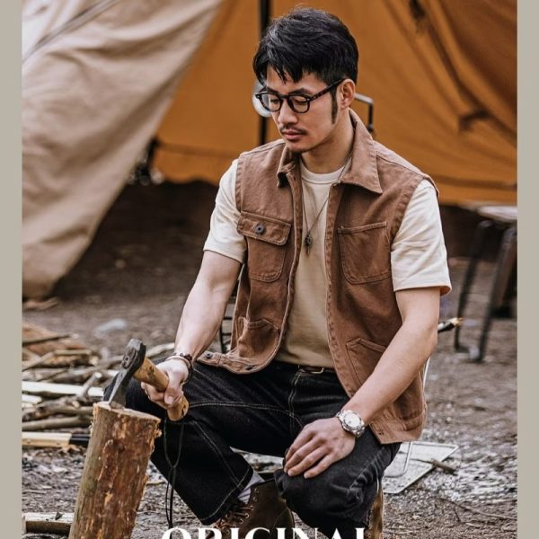 Single-breasted Lapel Design Coat - Image 3