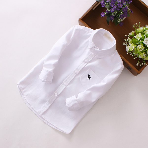Children's Shirts Boys' Long-sleeved Shirts - Image 3