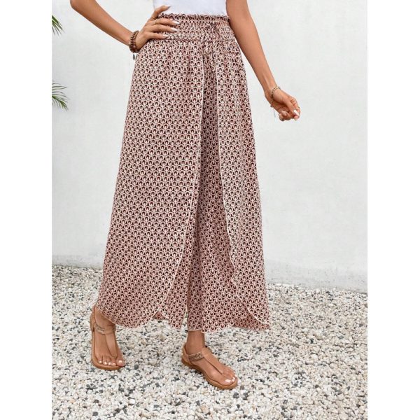 New Fashion All-match Floral Wide-leg Pants - Image 9