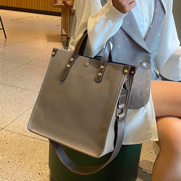 Women's Large-capacity Leather Business Handbag - Image 6