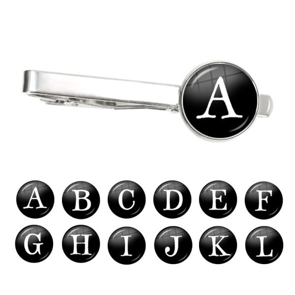 Letter Tie Clip Decoration With French Shirt - Image 2