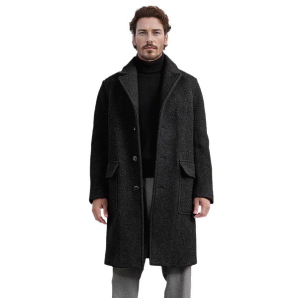 British Style Solid Color Woolen Coat Autumn And Winter - Image 5