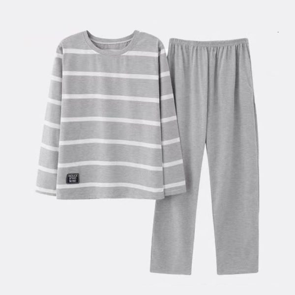 Men's Springsummer Thin Casual Pure Plus Size Middle Aged Homewear - Image 2