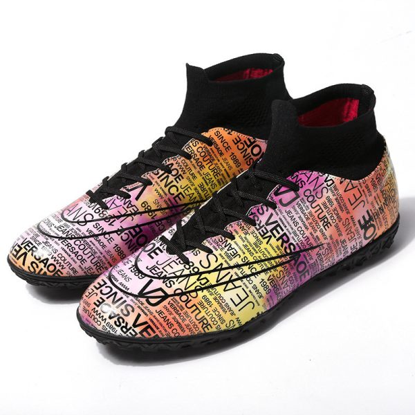 High Top Soccer Shoes Boys And Girls Tf Broken Nails - Image 2