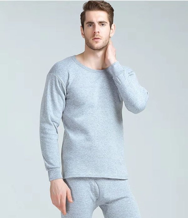 Men's Thermal Underwear Fleece-lined Thickened Long Johns Top & Bottom - Image 5