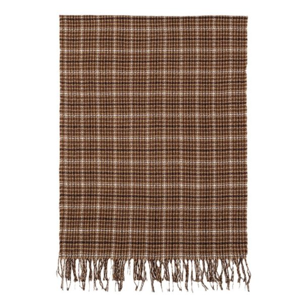 Men's And Women's Cashmere Plaid Tassel Scarf - Image 5