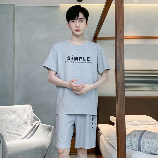 Men's Summer Short Sleeve Outer Wear Plus Size Homewear - Image 8