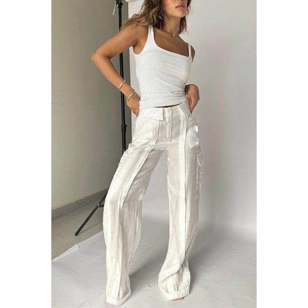 Loose Zip Multicolor Vacation Trousers - Image 4