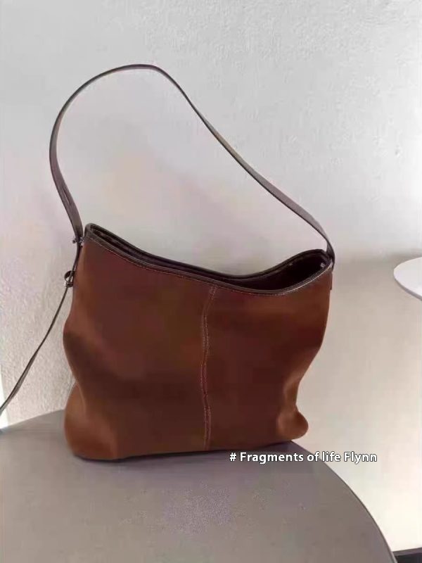 Retro Matte Suede Shoulder Bag - Image 5
