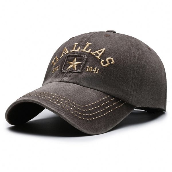 Soft Top Washed-out Vintage Coating Cloth Peaked Cap - Image 9