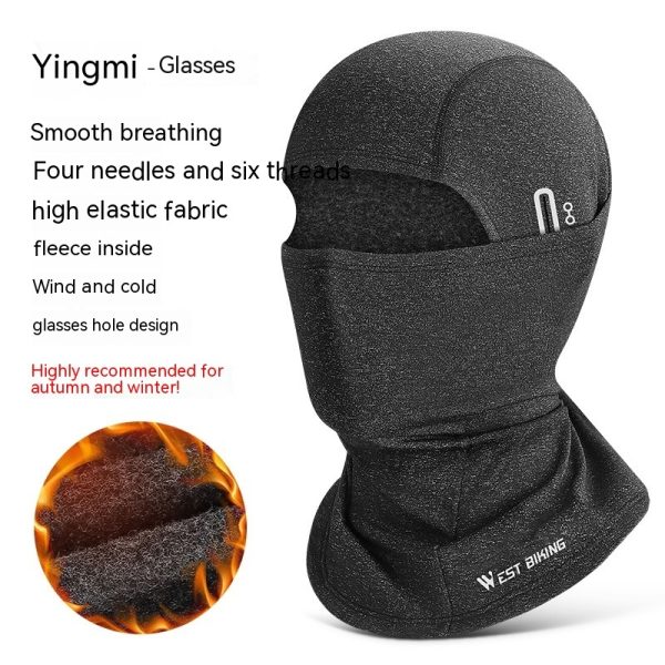 Thermal Headgear Fleece Cycling Mask With Eyehole - Image 6