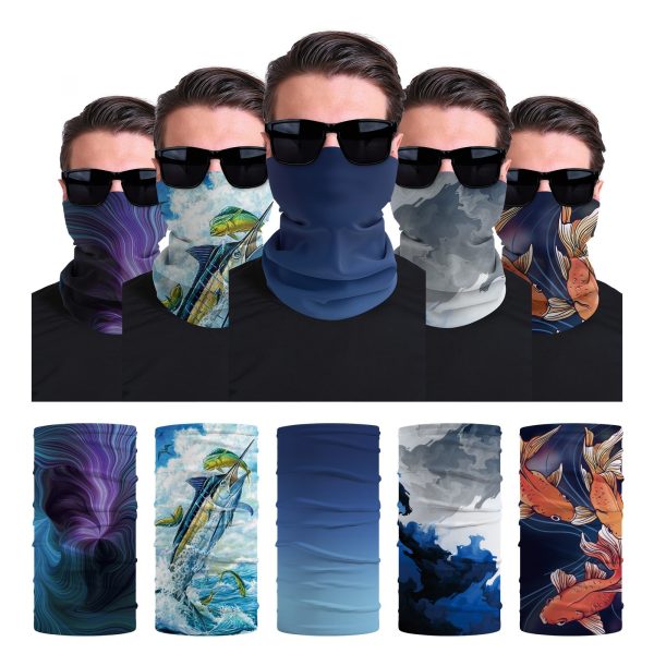 UPF50 Soft Sunscreen Face Towel Outdoor Sunshade Seamless Riding Hat Scarf - Image 2
