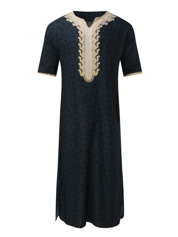 Short Sleeve Rompers Arab Ethnic Style Men - Image 4