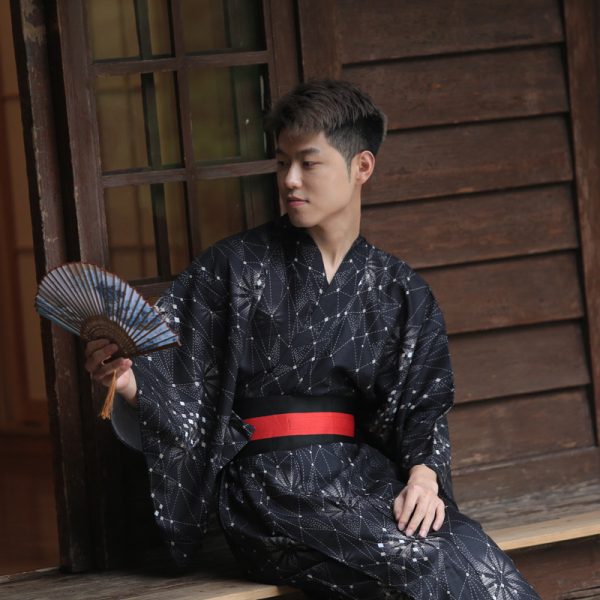 Japanese Kimono Male Traditional Samurai Gentleman - Image 5