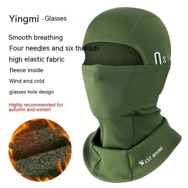 Thermal Headgear Fleece Cycling Mask With Eyehole - Image 7