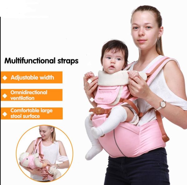 Multifunctional breathable baby carrier ergonomic baby slingshot adjustable belt newborn baby travel strap mother waist back stool - Image 3