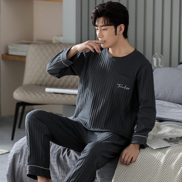 Spring And Autumn New Loose Plus Size Men's Home Wear Can Be Worn Outside - Image 2