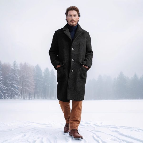 British Style Solid Color Woolen Coat Autumn And Winter - Image 6