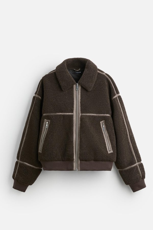 Men's Simple Lapel Fleece Jacket - Image 5