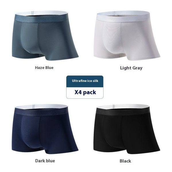 Men's Ice Silk Underwear Summer Plus Size Traceless Ventilation - Image 8
