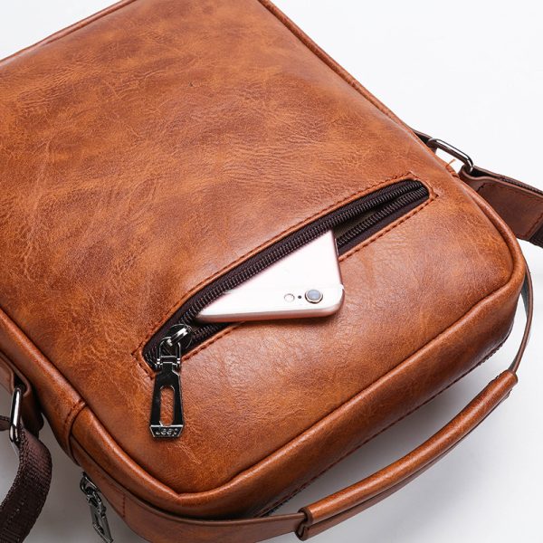 Casual Crossbody Men's Document Small Backpack - Image 5
