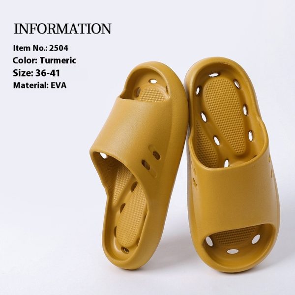 Women's Indoor Non-slip Bath Leaking Bathroom Slippers - Image 7