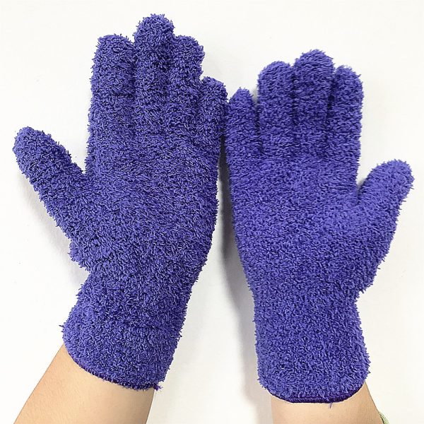 Half Velvet Comfortable Fine Fiber Dust Gloves - Image 7