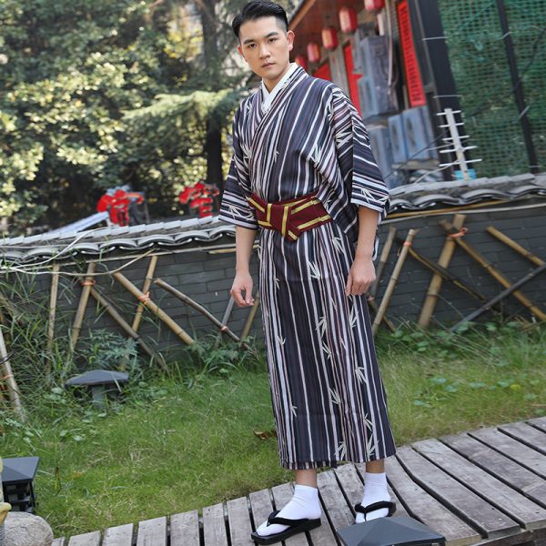 Japanese Kimono Men's Traditional Formal Wear - Image 4