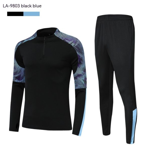 Soccer Suit Set Men's Long Sleeve Training Clothes Competition Team - Image 3