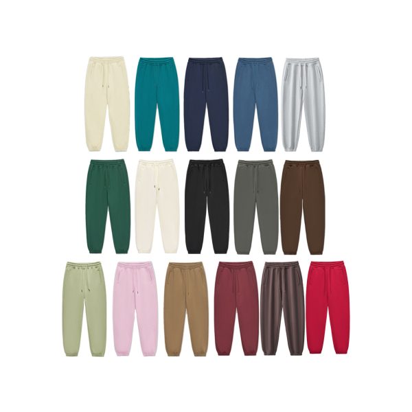 Autumn And Winter 350g Fleece Ankle-tied Sweatpants Men - Image 5