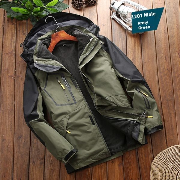 Men's Shell Jacket Three-in-one Warm Sportswear - Image 8