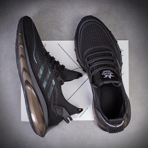 Men's Breathable Fly Woven Shock Absorption Sports Casual Shoes - Image 2