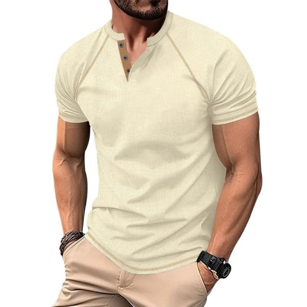 Heavy Contrast Color Raglan Slim T-shirt - Image 2