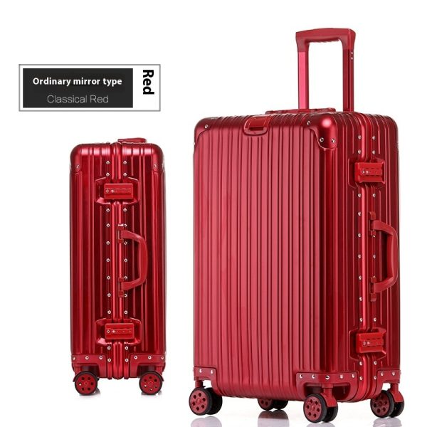 Aluminum Magnesium Luggage Password Trolley Case - Image 5