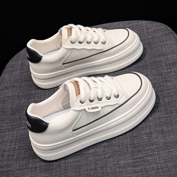 Flat All-Match Sports Casual White Shoes For Women - Image 4