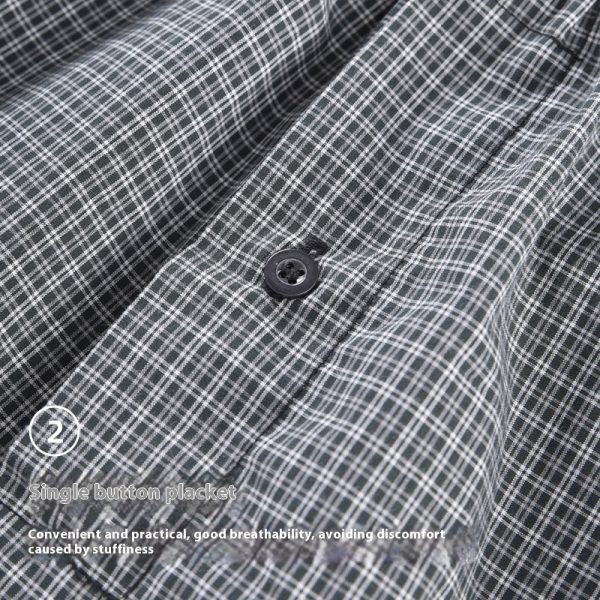 Men's Casual Loose Home Pants Plaid Shorts - Image 4