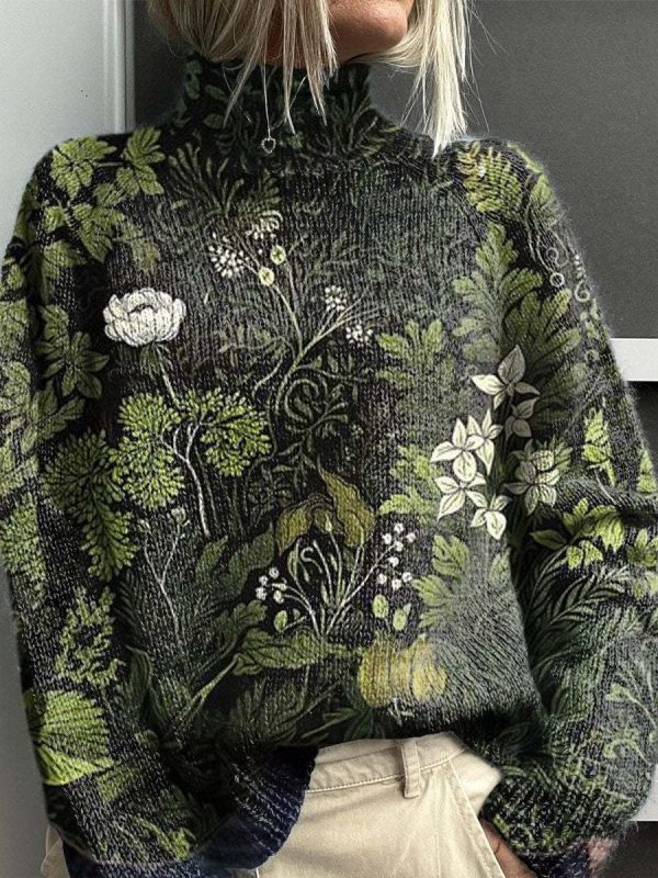 Christmas Abstract Printing Casual Cloak Coat Cardigan Sweater - Image 2