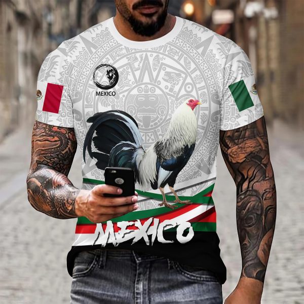 Eagle And Snake T-shirt Loose Round Neck Men's Short Sleeve T-shirt - Image 7
