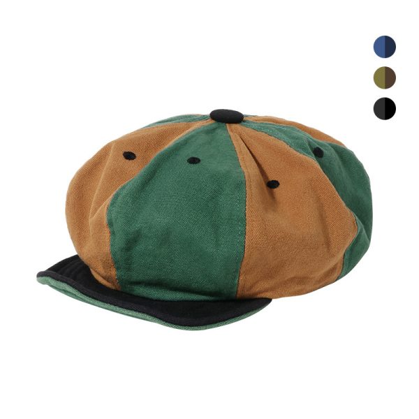 Color Matching Tension Adjustment Beret Soft Brim Hat - Image 7