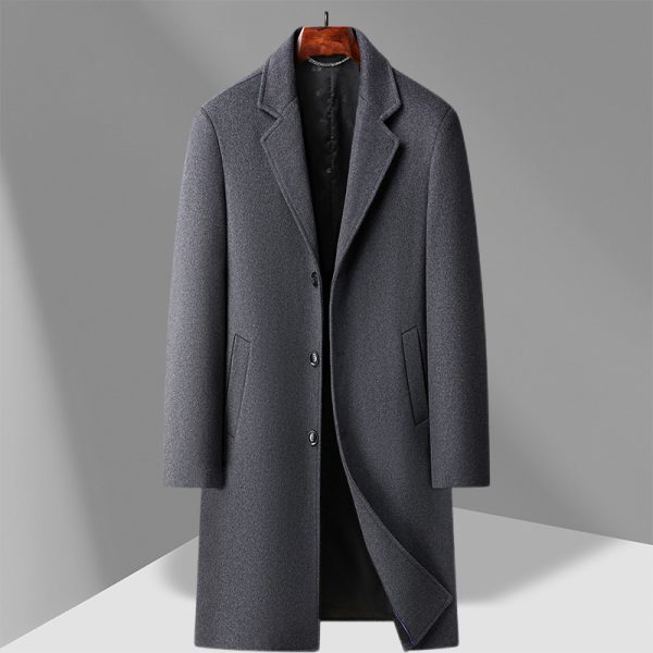 Men's Woolen Coat Business Casual Long - Image 6